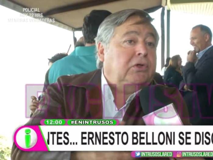 La particular explicación de Ernesto Belloni por desubicada broma a Vesta Lugg