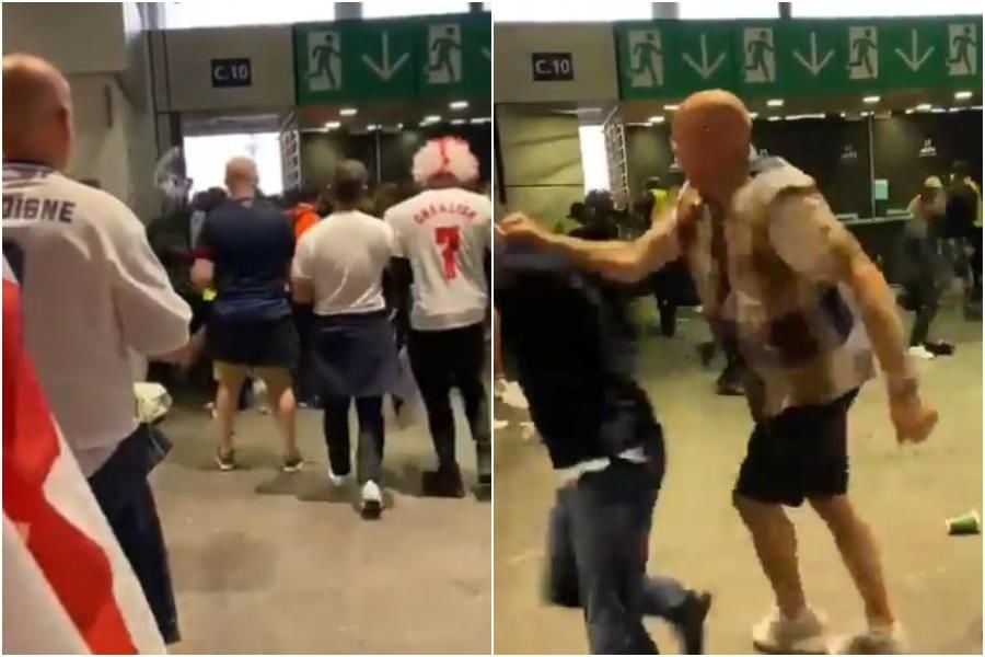 [Imágenes violentas] Hinchas ingleses agredieron a simpatizantes italianos tras la final de Eurocopa