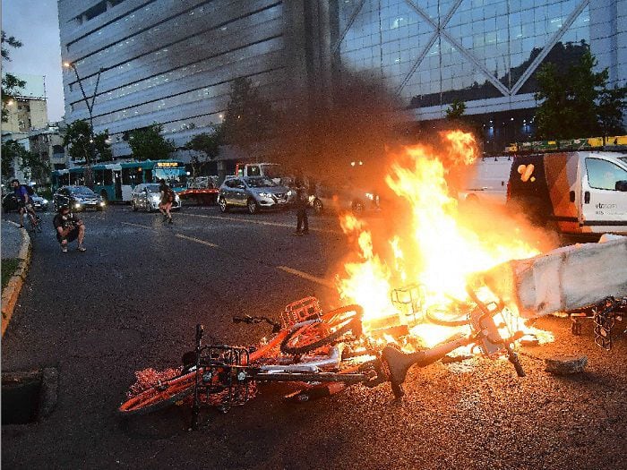 Manifestación por muerte de comunero mapuche termina con incidentes