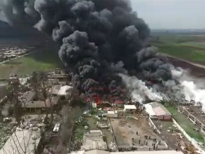 [Video] Las imágenes más impactantes del voraz incendio en Maipú