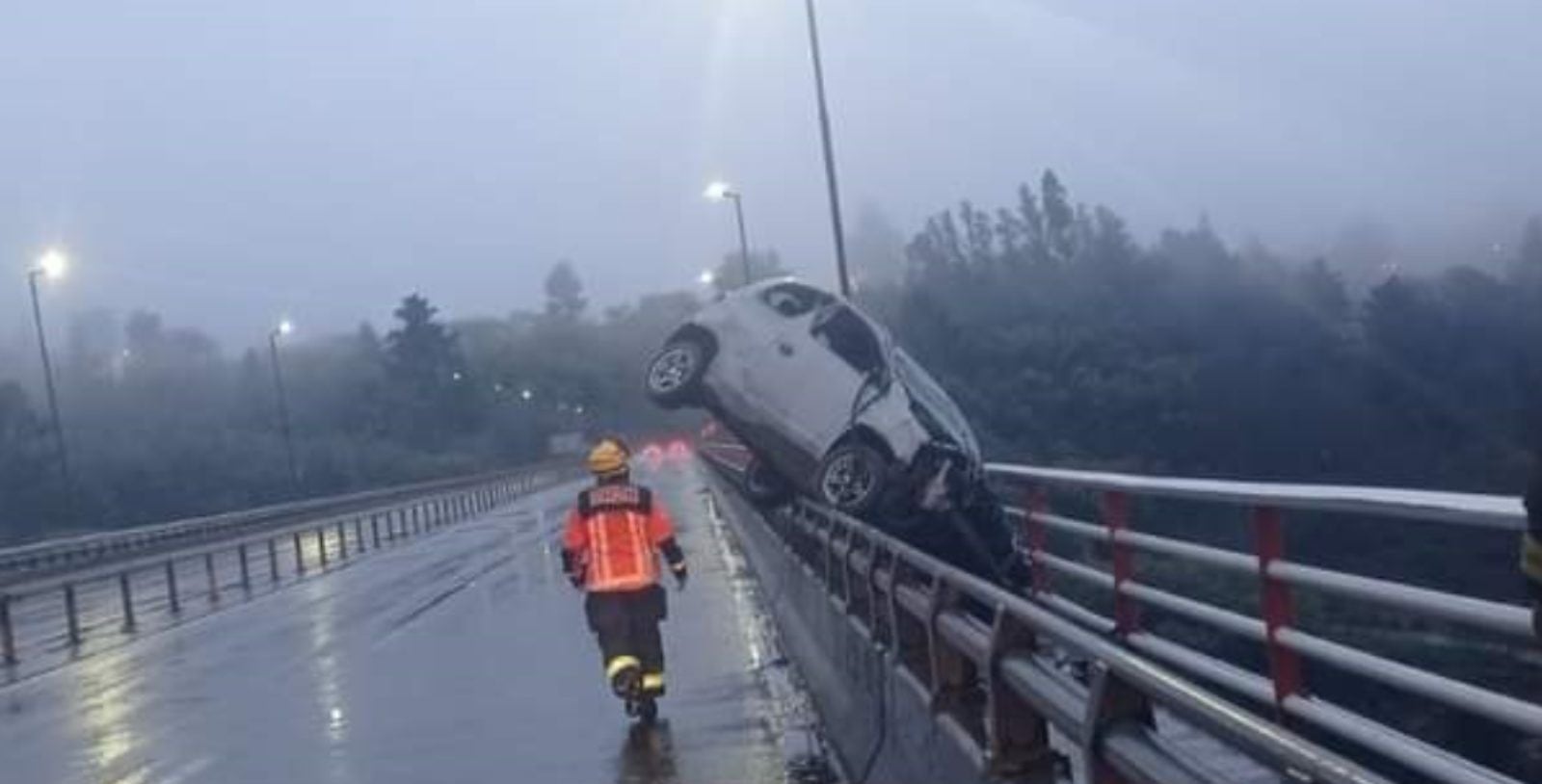 Choque en Puente Malleco