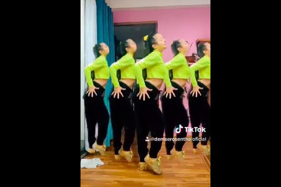 Denise Rosenthal pasa su cuarentena con sensual baile en Tik Tok