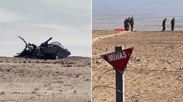 Accidente en campo minado Arica