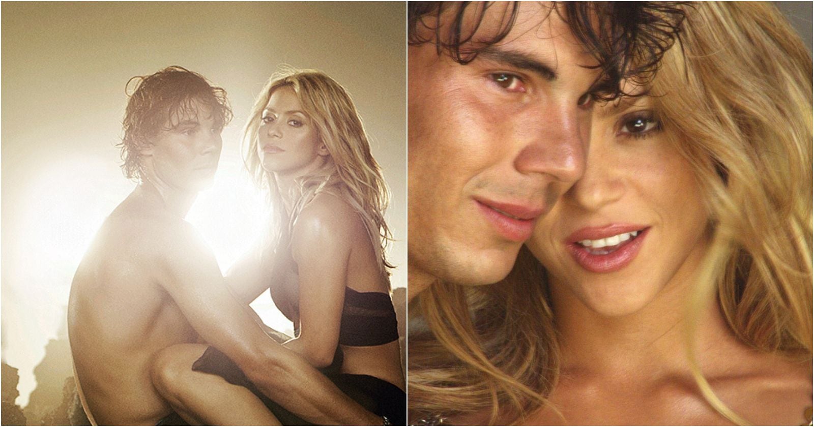 Shakira y Nadal en el video de "Gitana"