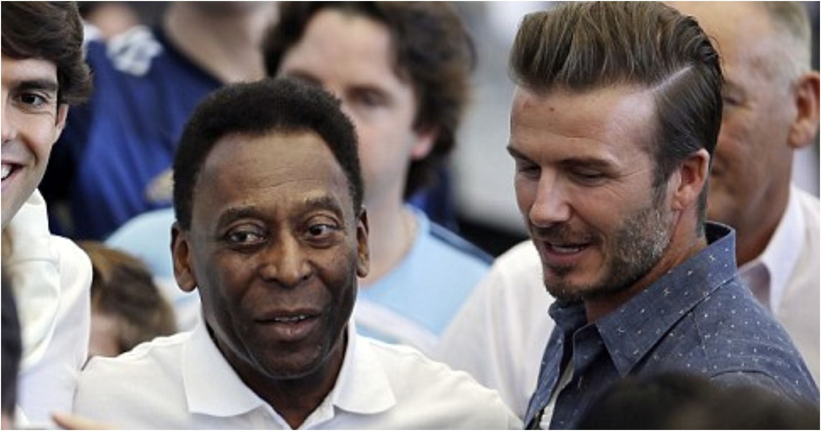 Pelé y David Beckham