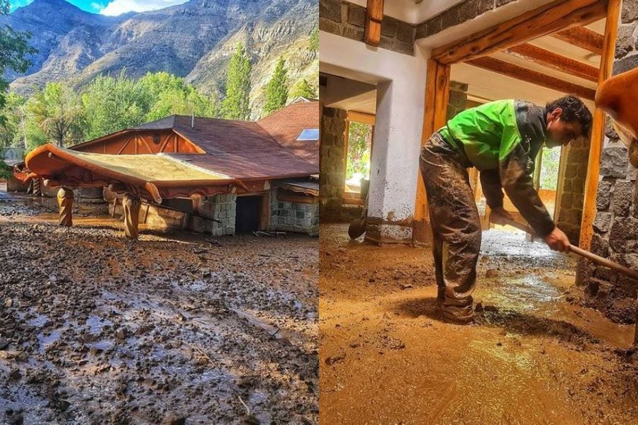 La pena de Pangal Andrade tras el aluvión: "Abrimos el hotel el viernes y murió el sábado"