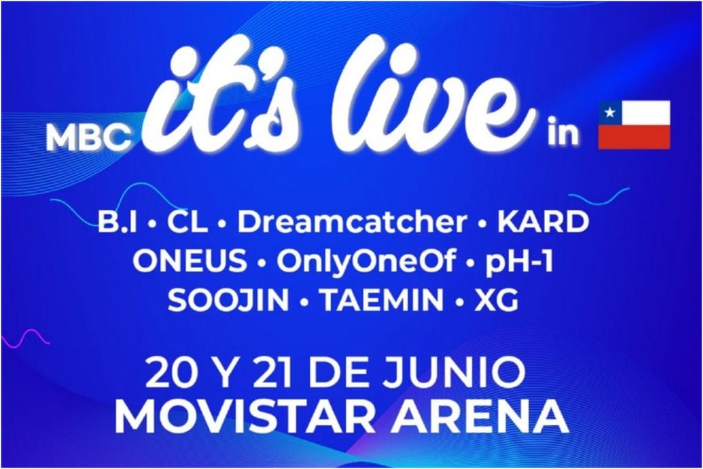 MBC It's Live in Chile es cancelado - Foto Movistar Arena