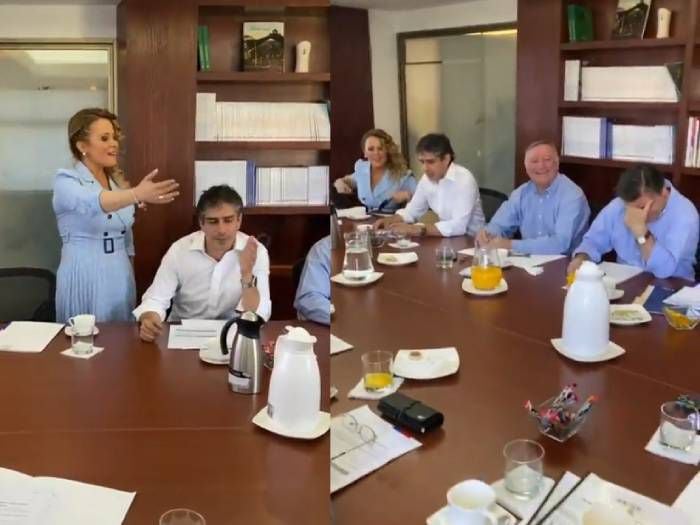 El incómodo "cumpleaños feliz" de Cathy Barriga en reunión de alcaldes