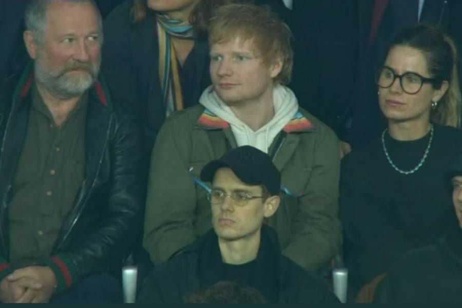 Presencia de Ed Sheeran en duelo del PSG ante Manchester City generó ola de comentarios