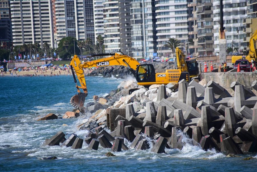 Viña del Mar prepara su borde costero para controlar marejadas