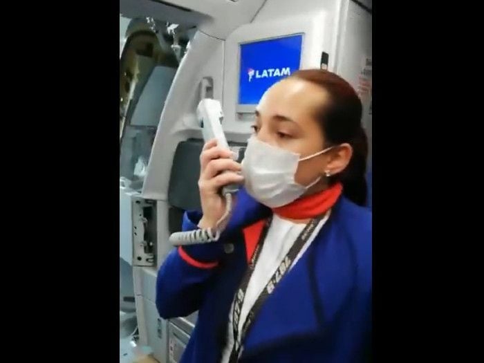 "Que esto pase pronto...": filtran emotivo mensaje en último vuelo Santiago-Buenos Aires