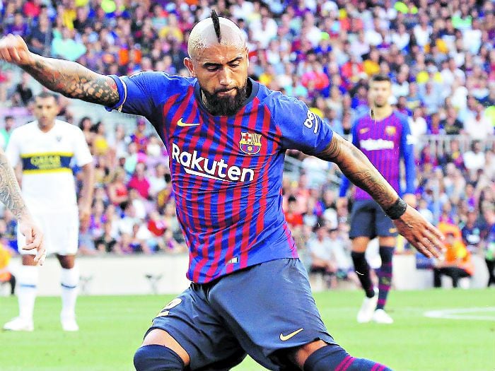 Arturo Vidal le da con el garrote al Real Madrid