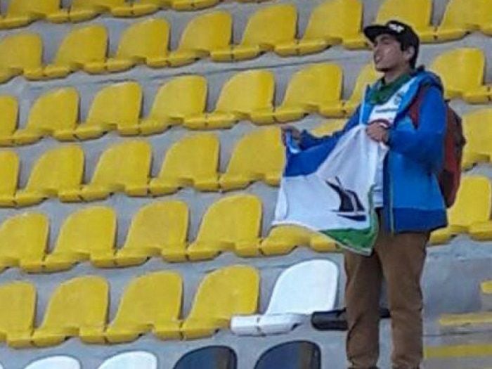 Hincha solitario está nominado para ganar premio de la FIFA