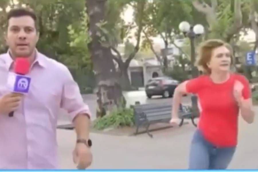 Épico momento: Evelyn Matthei volvió a correr en TV