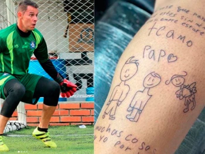 Arquero colombiano conmovió al mundo con bello tatuaje