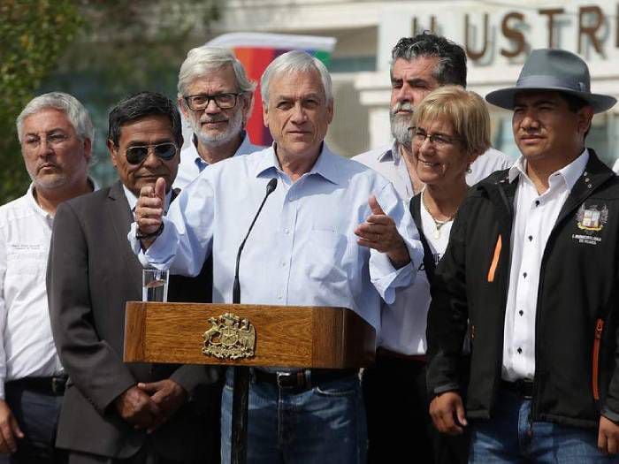 Piñera anunció $60 mil millones para reconstrucción en el Norte