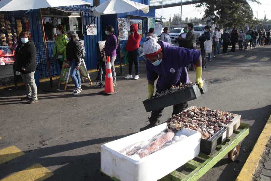 En medio de la cuarentena: Desvíos de tránsito y aglomeración se registran en el Terminal Pesquero