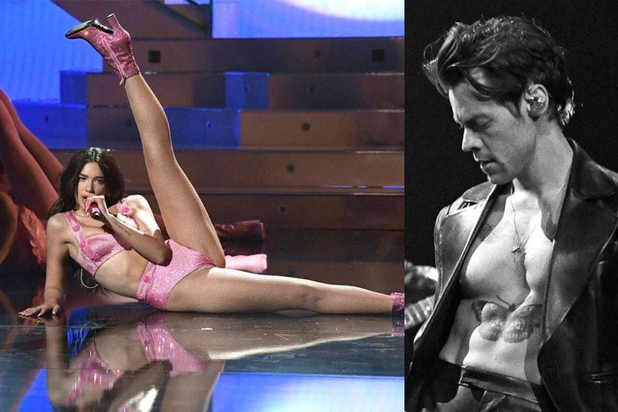 ¡De infarto! Dua Lipa y Harry Styles derritieron al mundo con sus presentaciones en los Grammys