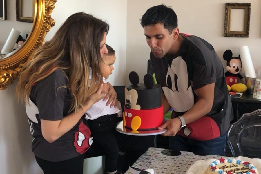 Queraltó y Fran chochearon con el primer año de su regalón