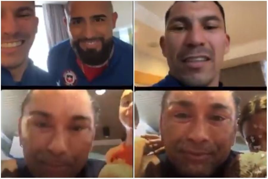 "¿Por qué tanto we...": Arturo Vidal y Gary Medel la rompen con "live" junto al Chino Ríos