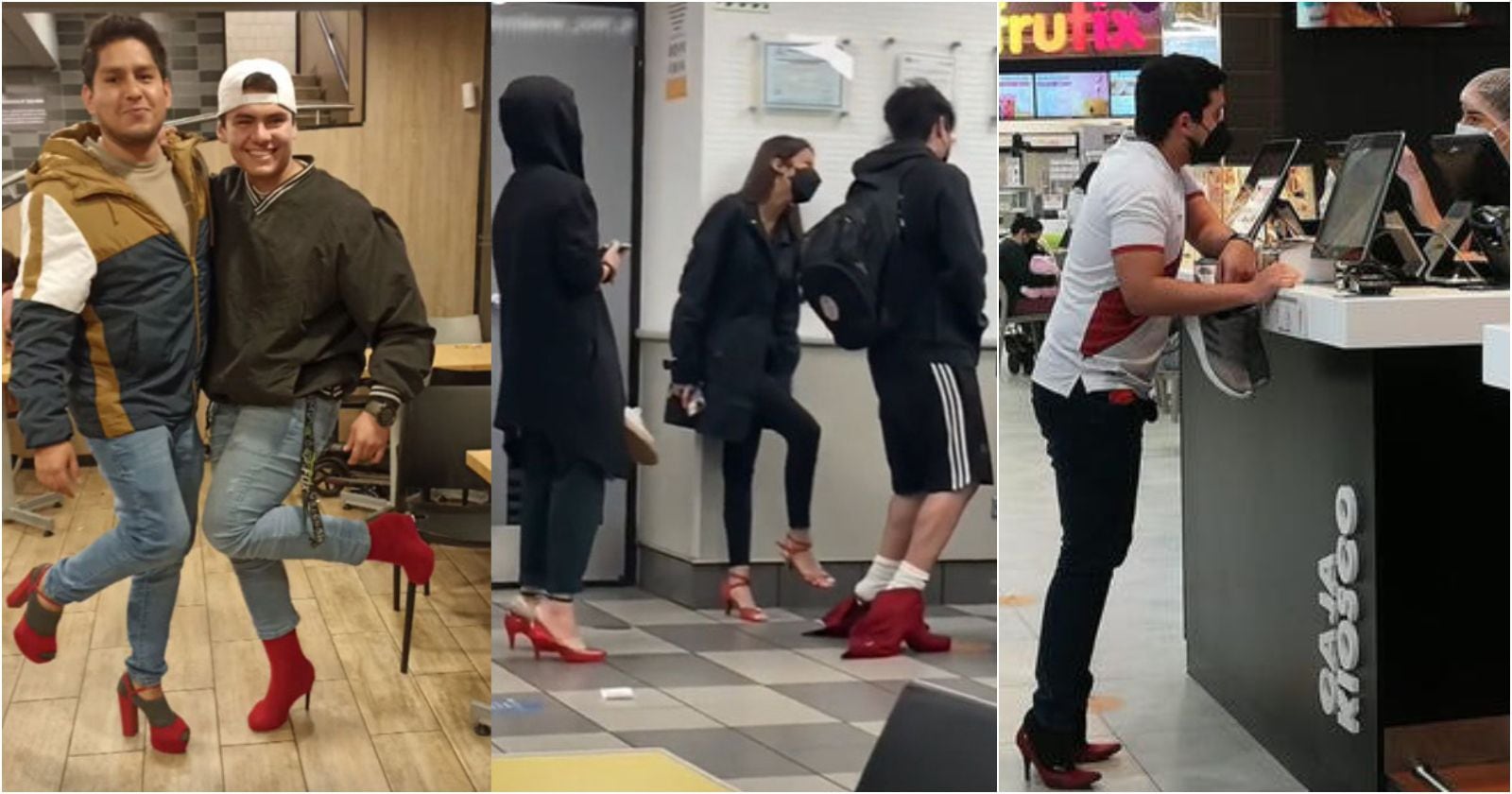 Tacones rojos en TikTok