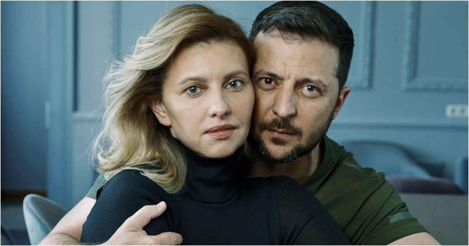 Olena Zelenska y Volodímir Zelenski  para Vogue