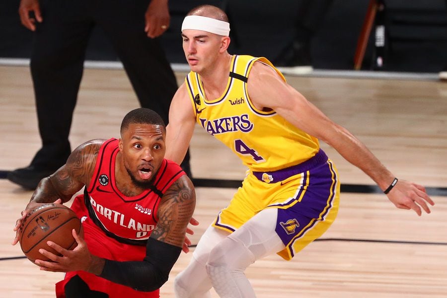 NBA: Playoffs-Portland Trail Blazers at Los Angeles Lakers