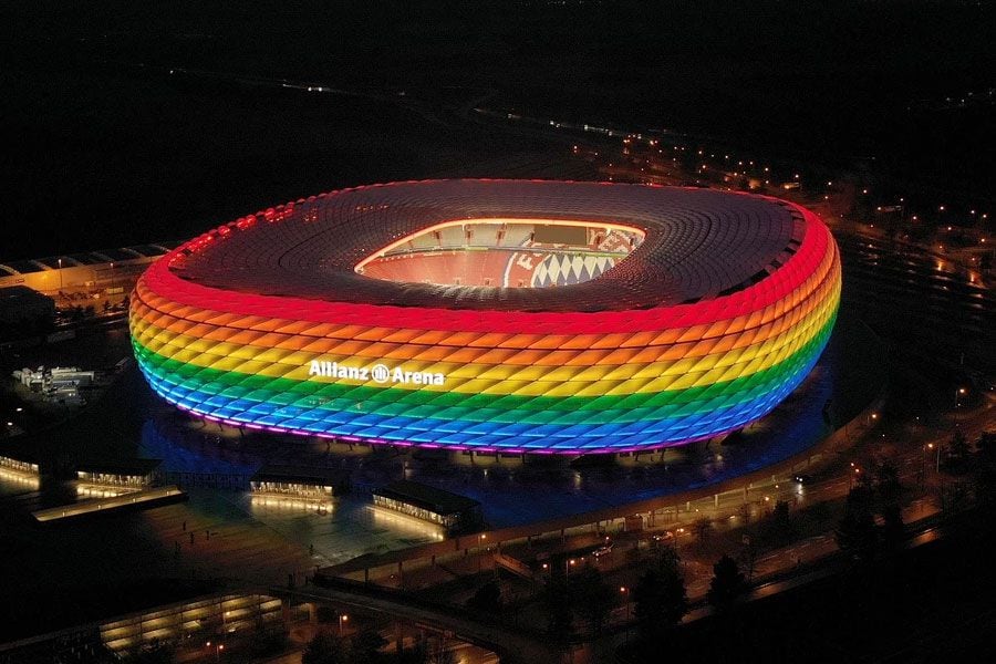 UEFA rechazó iluminación LGBT+ en el Allianz Arena para partido Alemania-Hungría