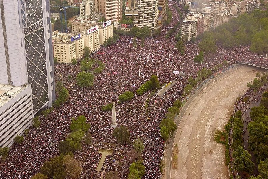 Mas de un millón de personas en Marcha mas grande de Chile