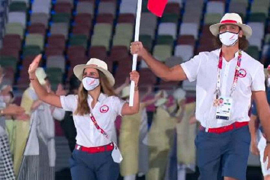 Team Chile se lució con su desfile en la ceremonia inaugural