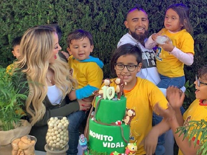 Así fue el reencuentro de Arturo Vidal con su ex señora