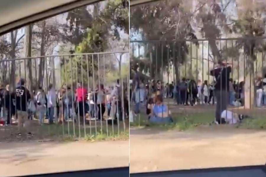 "Es una locura": miles de jóvenes se reúnen en "interfonda" en el Parque Hurtado