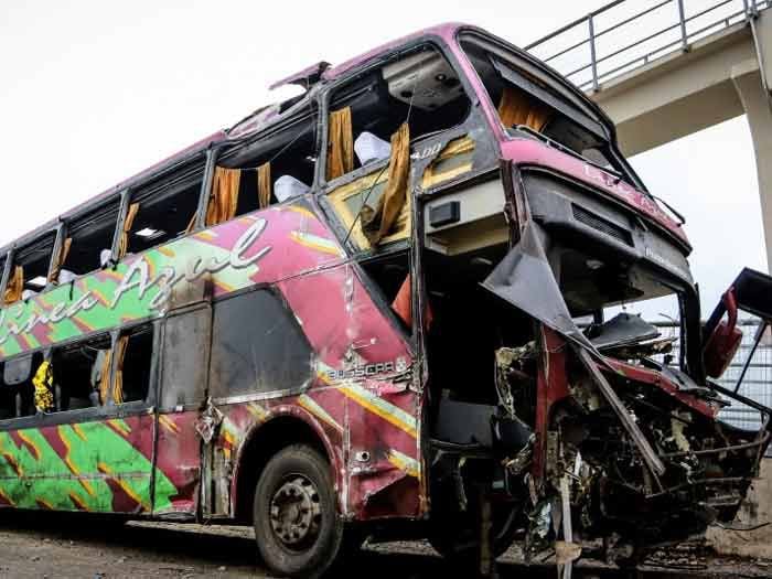 Tras persecución en la carretera detienen al dueño de los buses Línea Azul