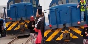 Video tren impacta a mujer en Arica