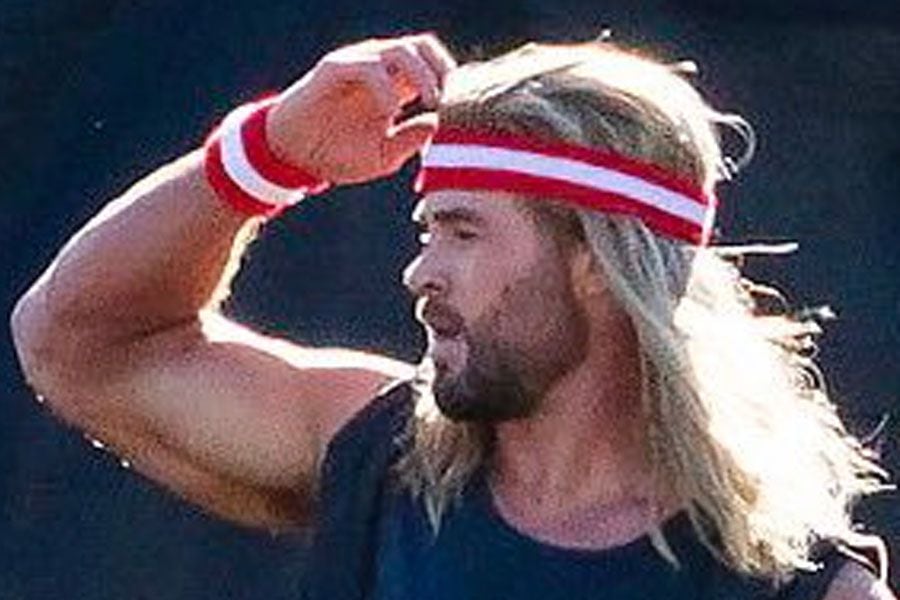 Thor tiene un look de deportista ochentero en su próxima película