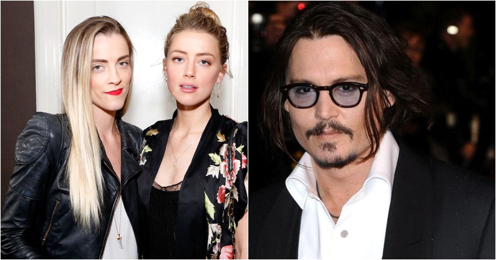 Whitney y Amber Heard, Johnny Depp.