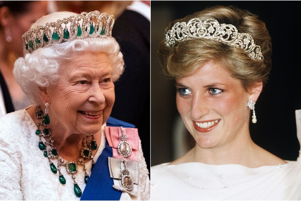 Isabel II y Diana