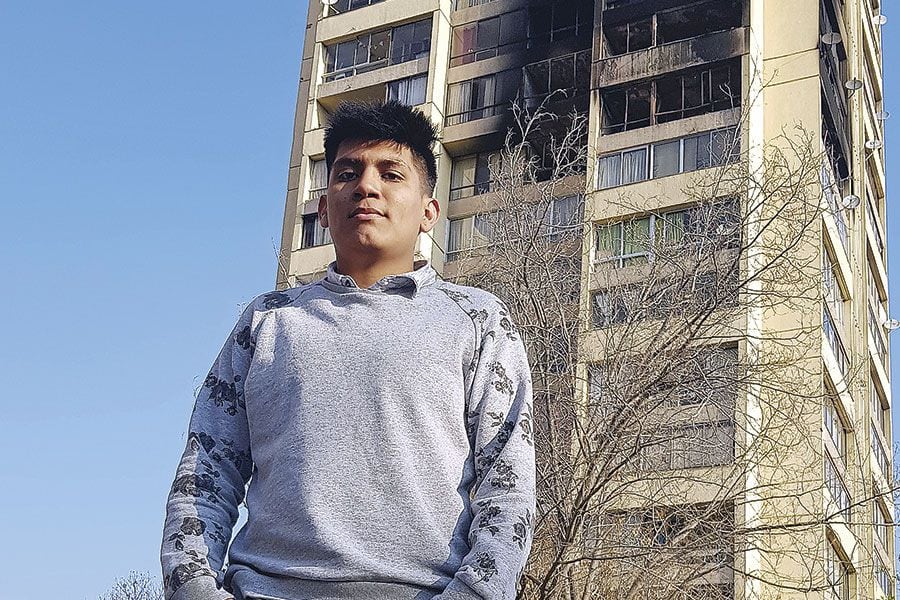 Willy, el héroe peruano del edificio que ardió en Recoleta