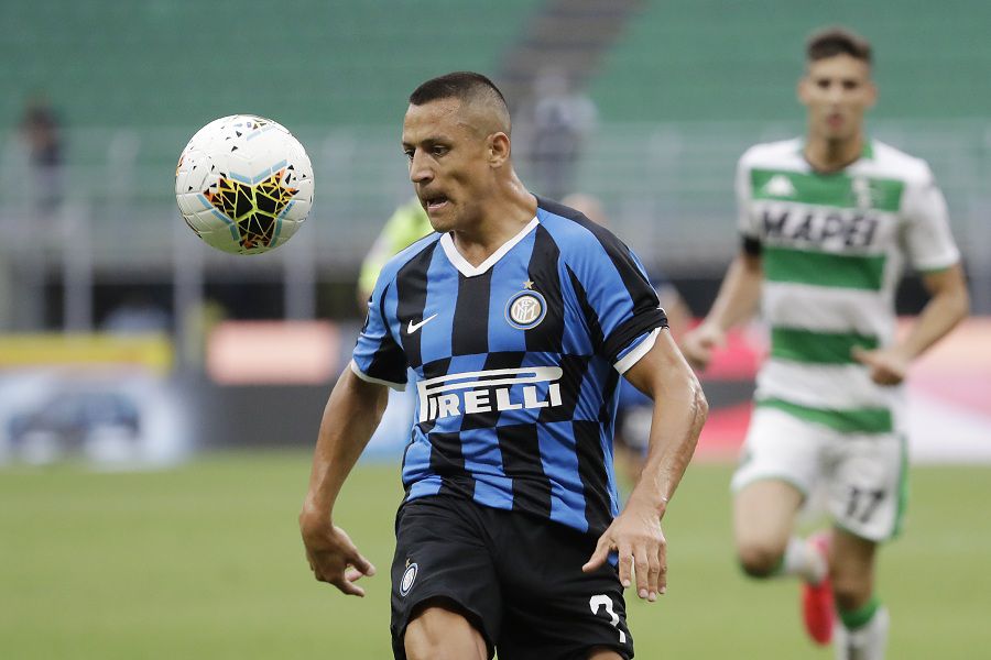 Alexis Sánchez fue titular y dio una asistencia en empate del Inter ante Sassuolo