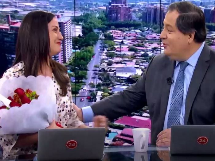 El llorado adiós en vivo de Andrea Arístegui en TVN