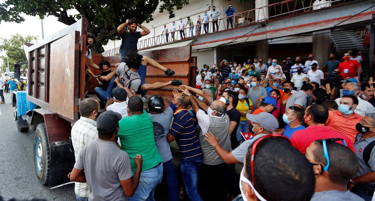 Cuba: CIDH recibe informe de "uso de fuerza" y "cortes de Internet" en protestas