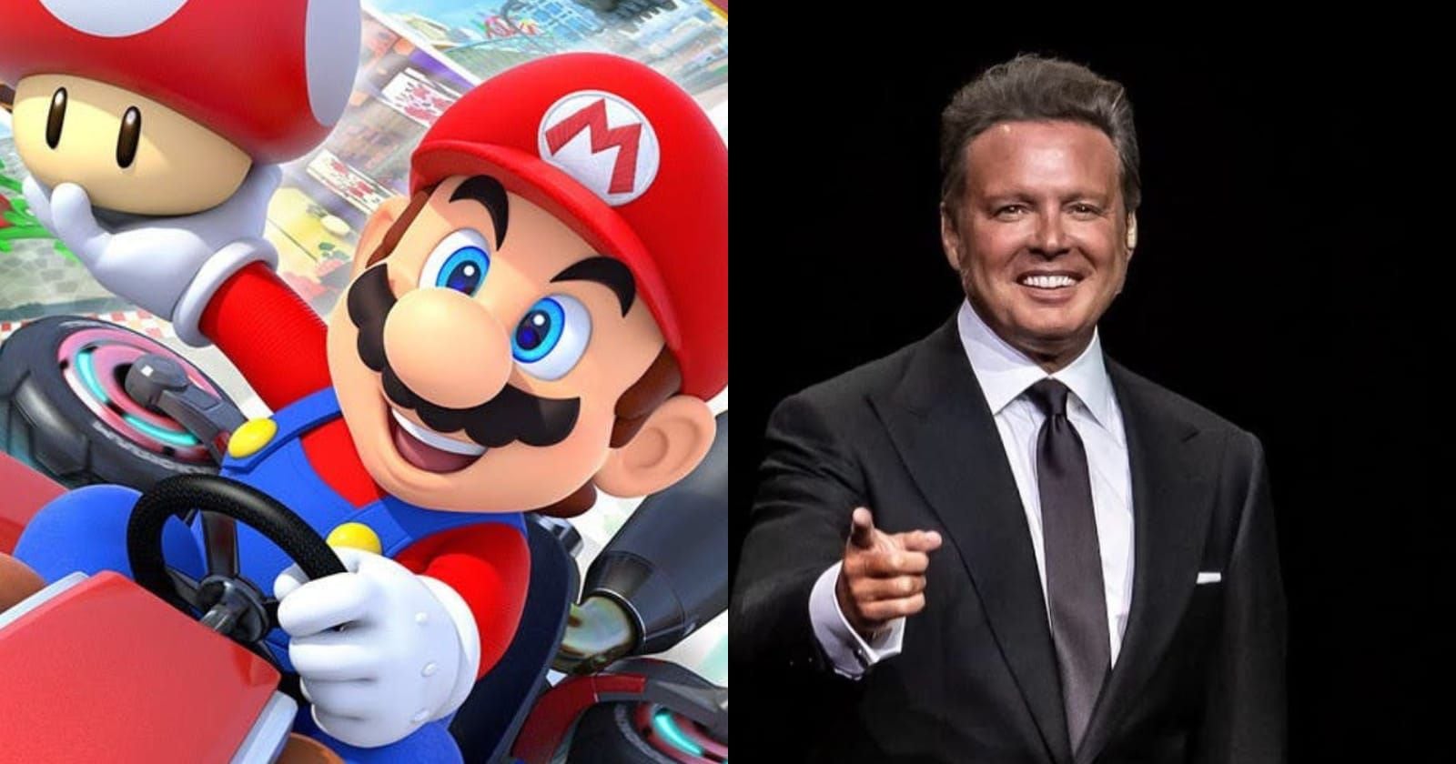 Luis Miguel y Mario Kart