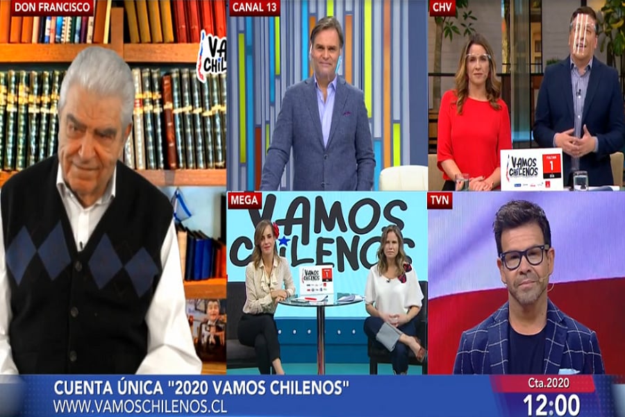 Matinales se unieron esta mañana en la previa de "Vamos chilenos"