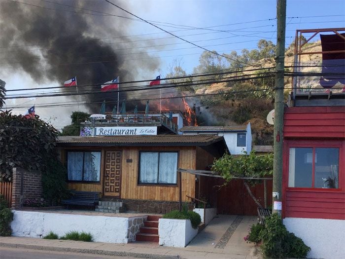 Antonio Vodanovic reporteó incendio en Maitencillo