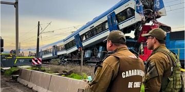 Maquinista y funcionario de EFE quedan detenidos tras fatídico choque de trenes en San Bernardo