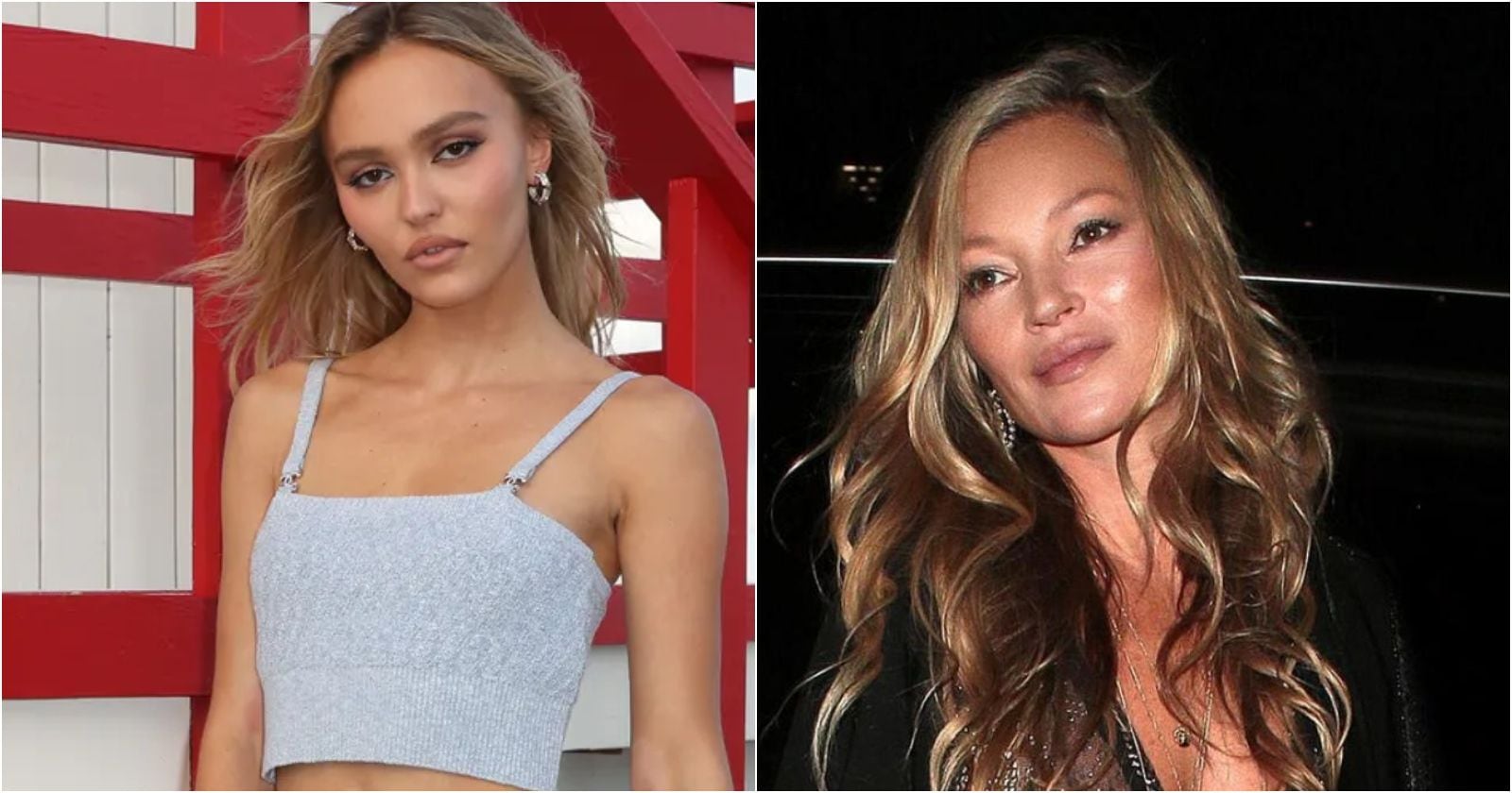 Lily-Rose Depp y Kate Moss