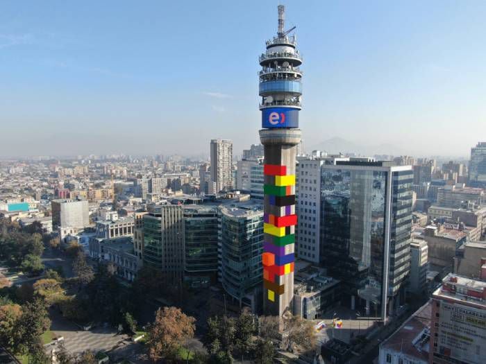 Hecho en Casa: La Torre Entel se convertirá en un juego jenga de colores