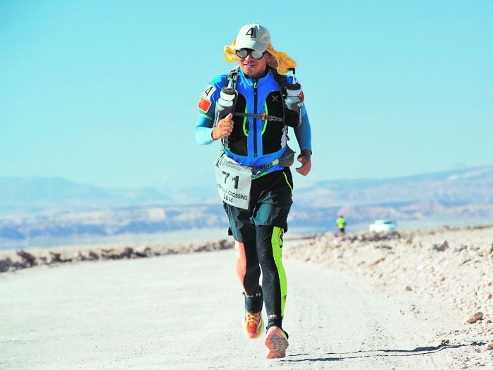 Chino corrió 100 maratones en días consecutivos