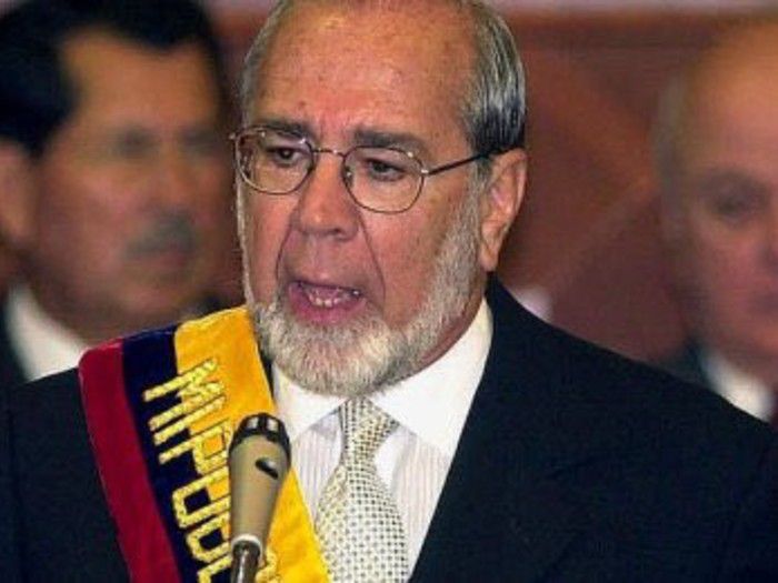 Muere el ex presidente de Ecuador Gustavo Noboa