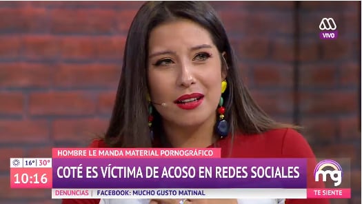 "Me sentí violentada": María José Quintanilla funó a hombre que le envía videos sexuales